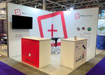 STand for PIC Advanced, 2 walls, 2 reception counters, bar table & stools