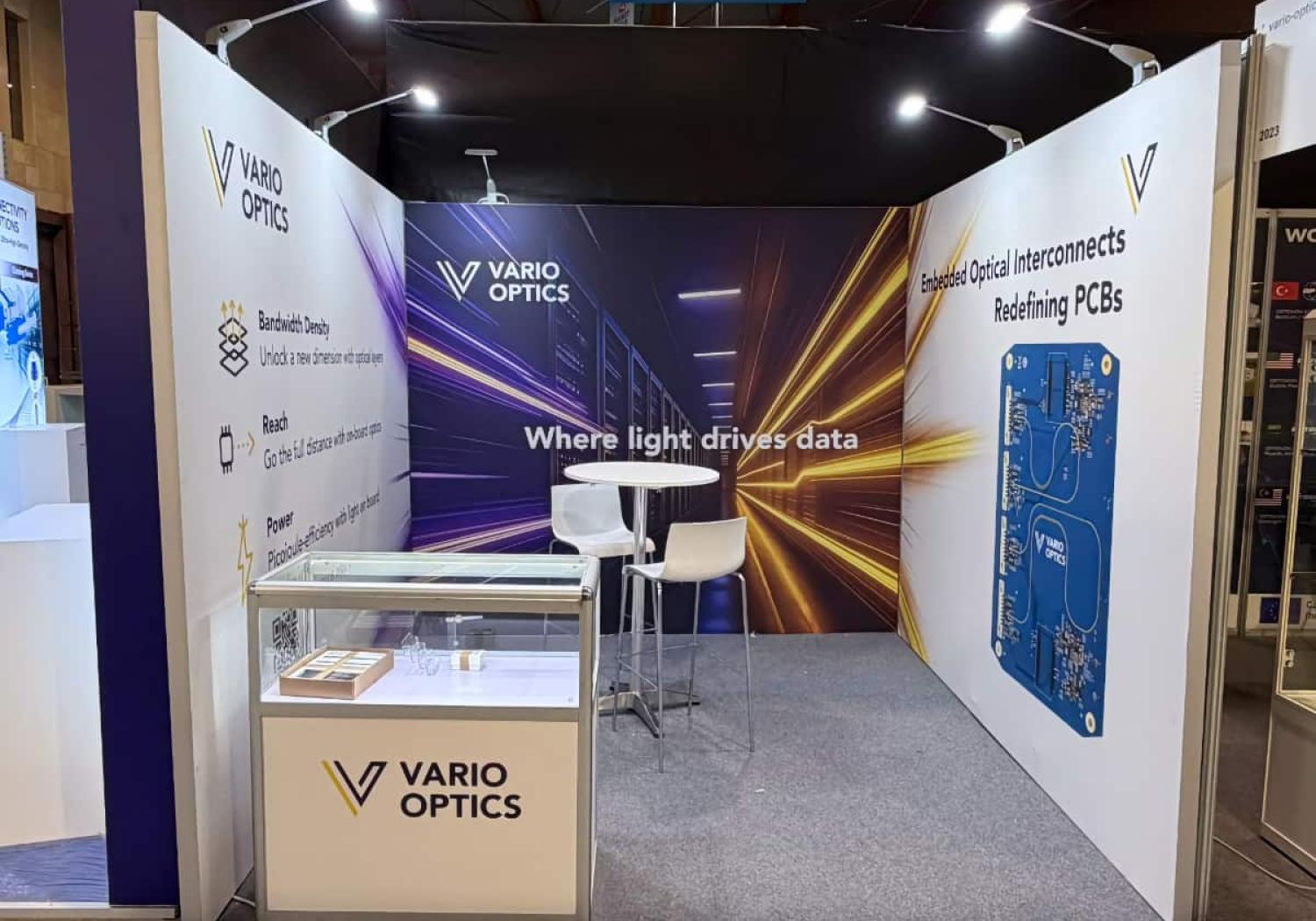 Vario Optics stand at ECOC