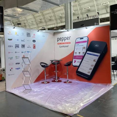 PepperHQ Stand at Hospitality Expo 23