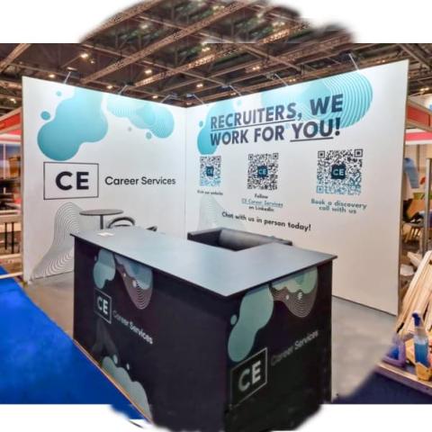 Photo of CE Career Services stand at The Business Show 2024